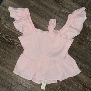 NWT Francesca’s Peplum Blouse